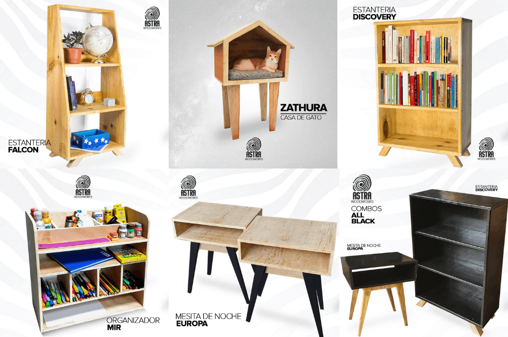 Hondureño emprende creando novedosos y modernos muebles bajo la marca Astra Woodworks