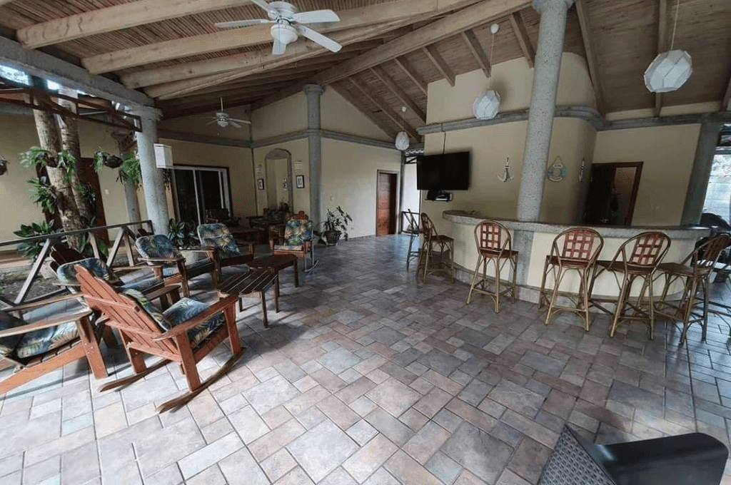 Sala para estar en la casa paradise in la Ceiba