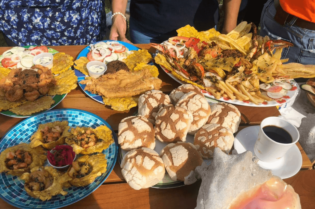 gastronomia del parque acuatico de San Fernando de Omoa